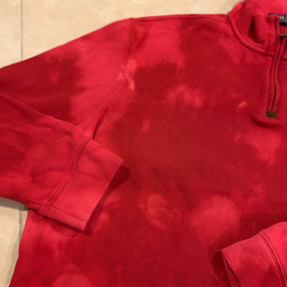 Quarter zip Oversized crop Polo fleece - Picture 3 of 6